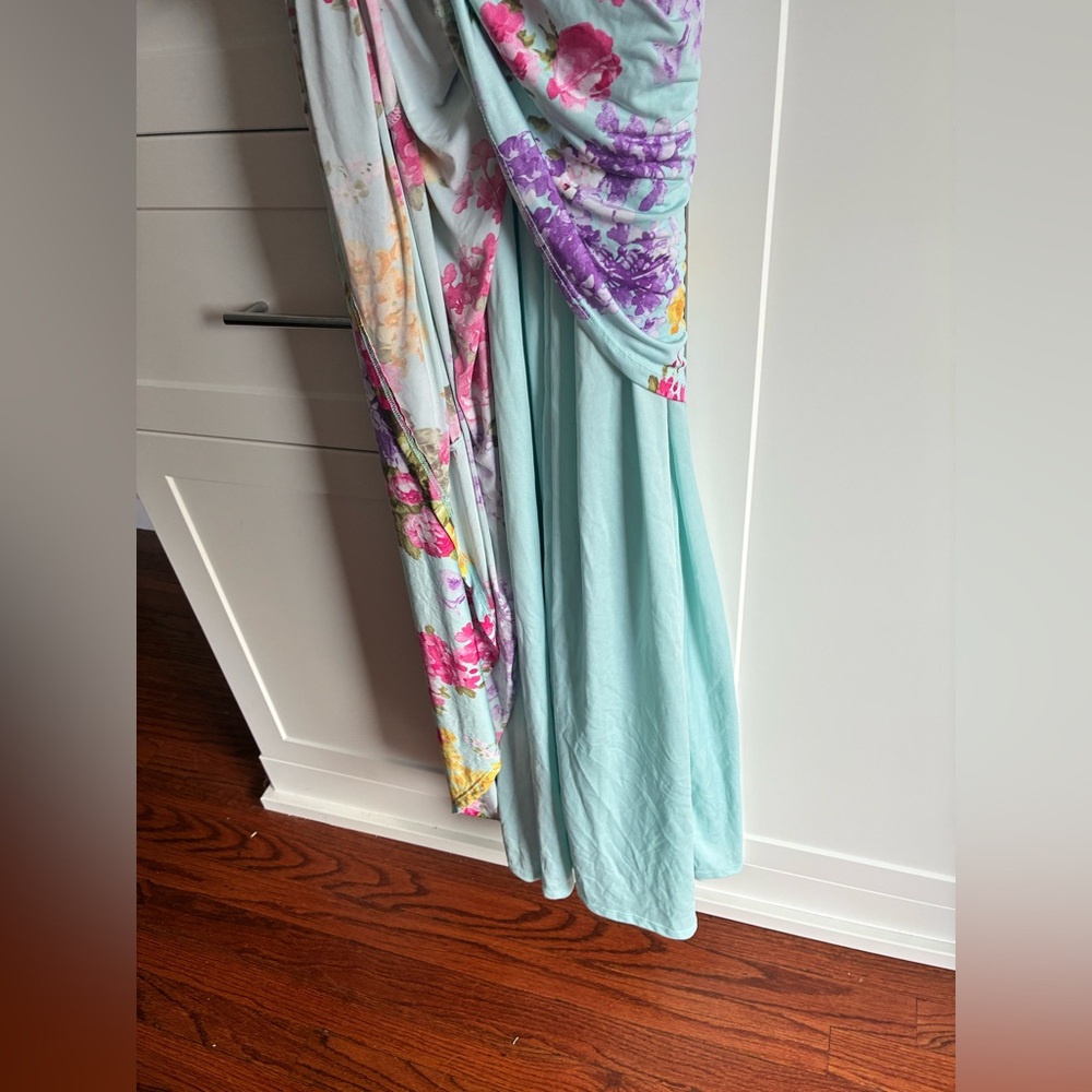 Pinkblush Maternity Floral 3/4 Sleeve Maxi Dress - Picture 5 of 7